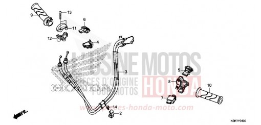 COMMUTATEUR/CABLE SH125ADL de 2020